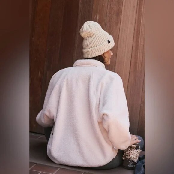 NWT $178 FP Movement X Hatch Hit The Slopes Fleece Jacket Cream Neutral MEDIUM - Picture 3 of 9